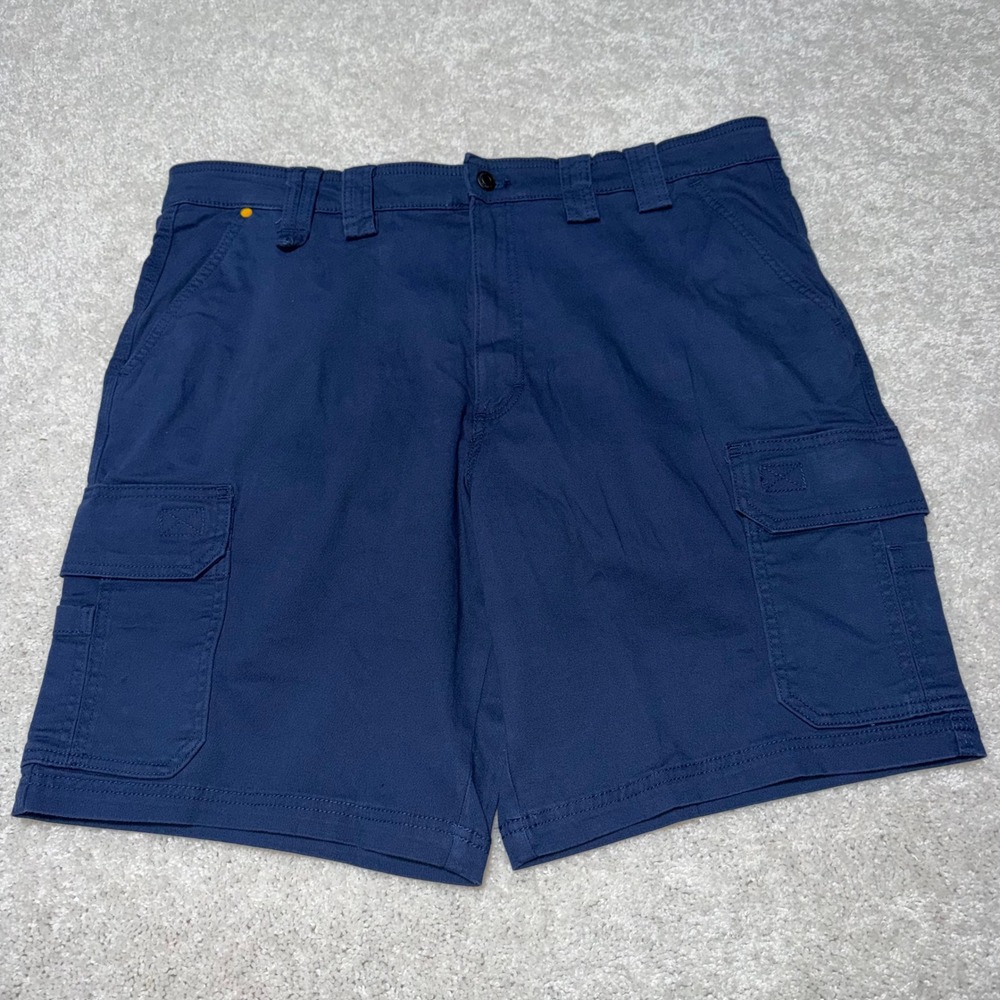CAT Caterpillar Mens Cargo Shorts Blue Size 40 Workwear Utility NWT